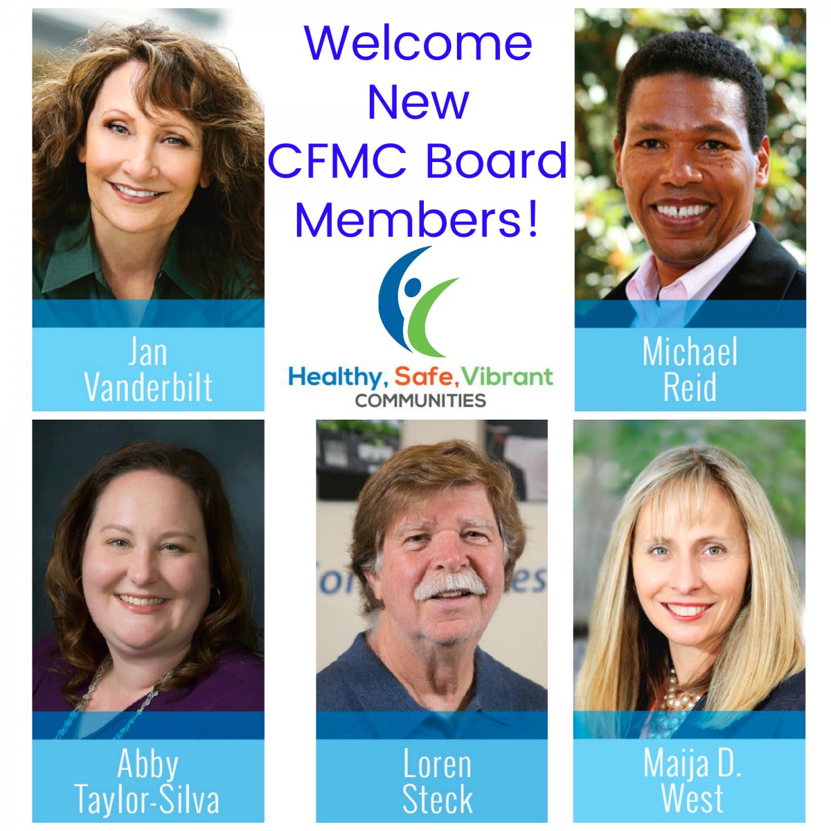 New CFMC Board Members 2018
