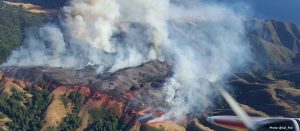 Big Sur Fire from the air