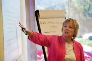Workshop participant presenting