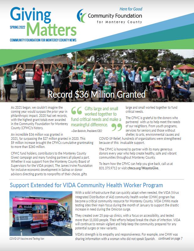 CFMC Spring 2022 Newsletter